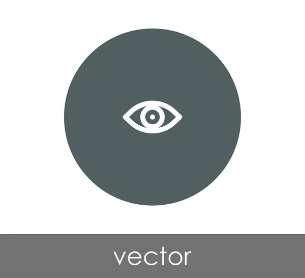 Eye icon in circle — Stock Vector