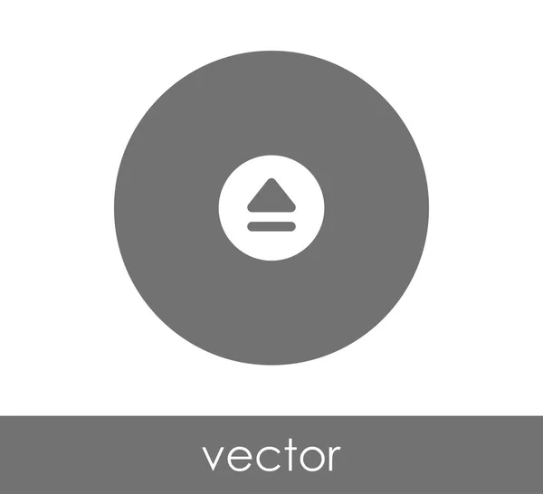 Icono de expulsión en círculo — Vector de stock