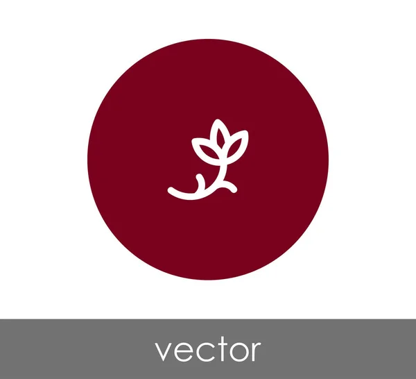 Icono de flor ilustración — Vector de stock