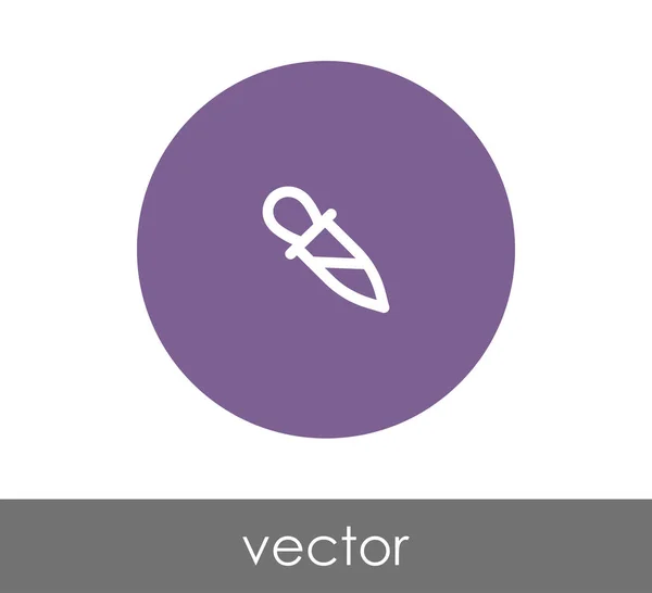Gotero icono de línea — Vector de stock