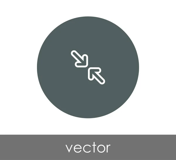 Ícone de seta ajuste —  Vetores de Stock