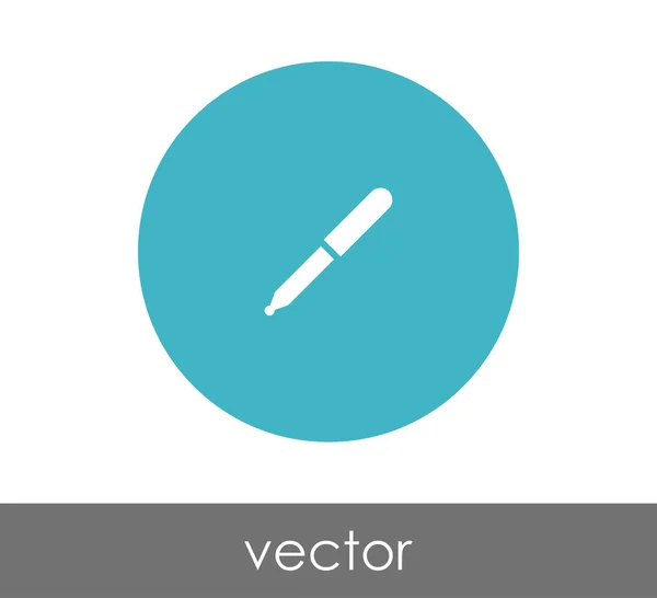 Pipette Web-Symbol — Stockvektor