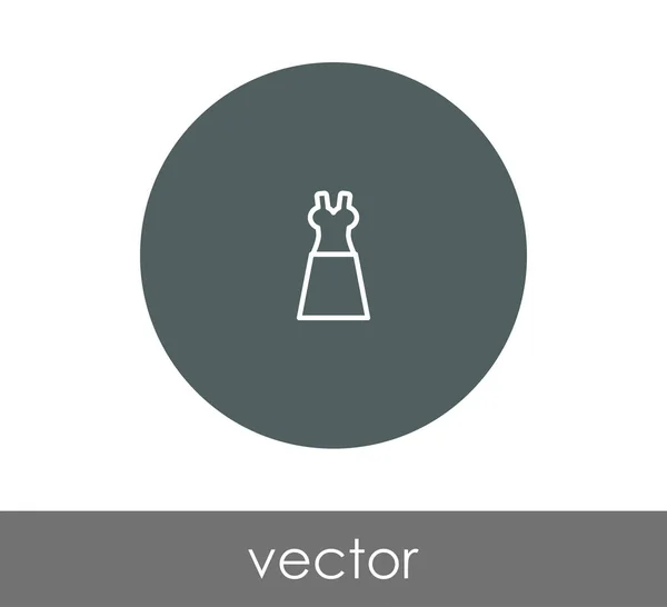 Ícone web vestido — Vetor de Stock