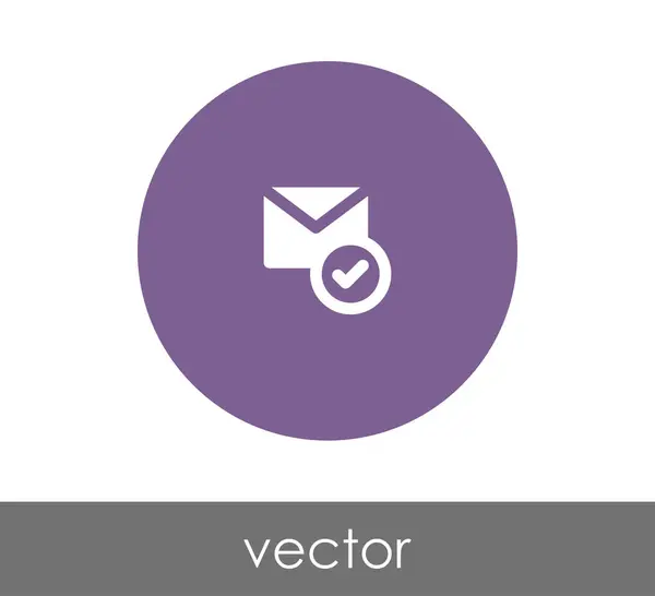 Ícone de e-mail ler — Vetor de Stock