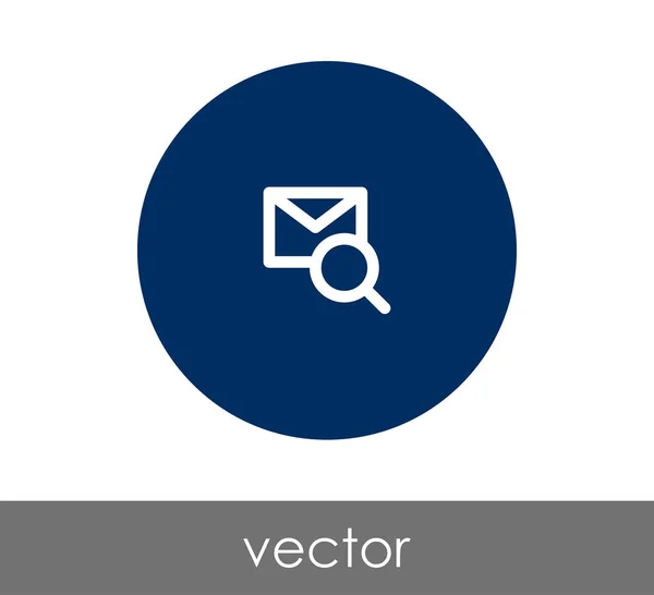 Icono de sobre en círculo — Vector de stock