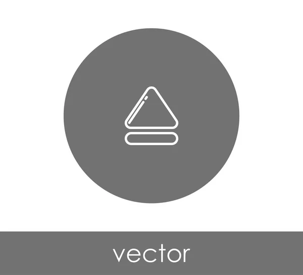Icono de expulsión en círculo — Vector de stock