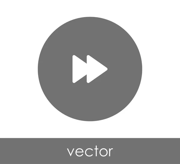 Icono de avance rápido — Vector de stock