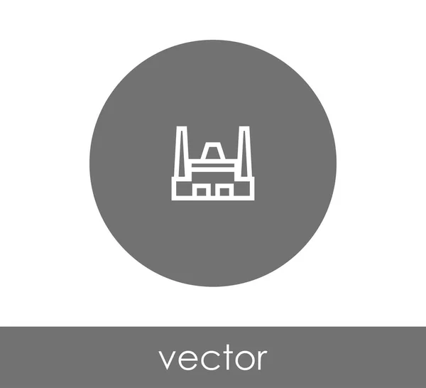 Signo de icono de fábrica — Vector de stock