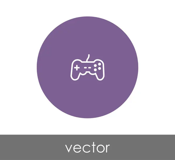 Ícone círculo joystick — Vetor de Stock