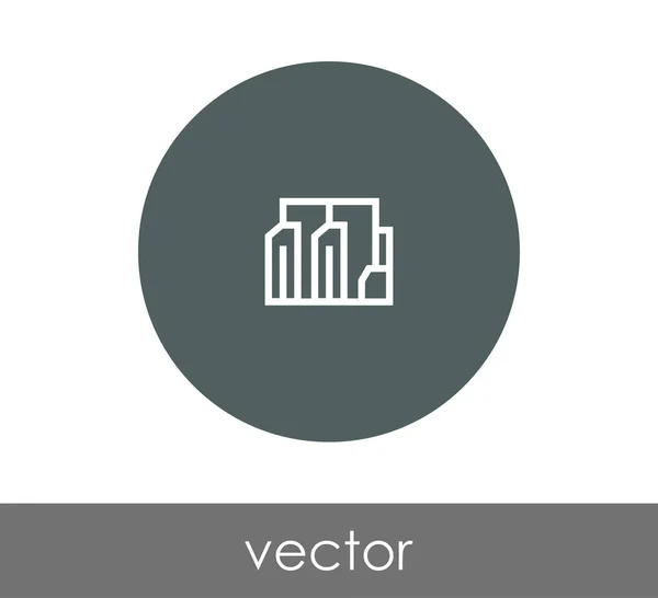 Signo de icono de fábrica — Vector de stock