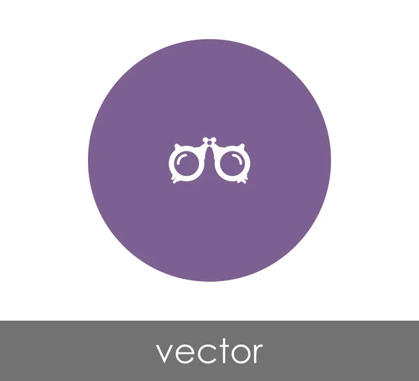Icône cercle de lunettes — Image vectorielle