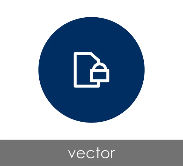 Document icône signe — Image vectorielle