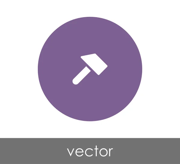 Martillo icono web — Vector de stock