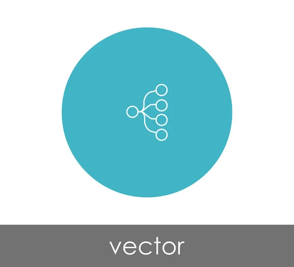 Hierarkin web-ikonen — Stock vektor