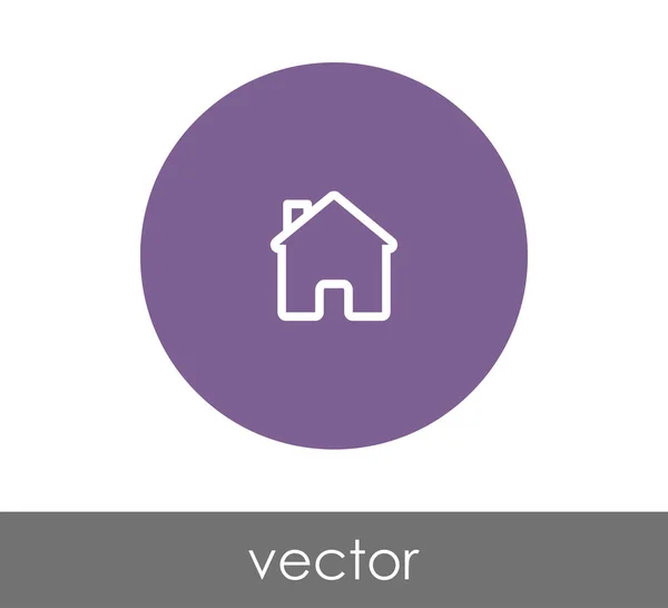 Ícone web Home — Vetor de Stock