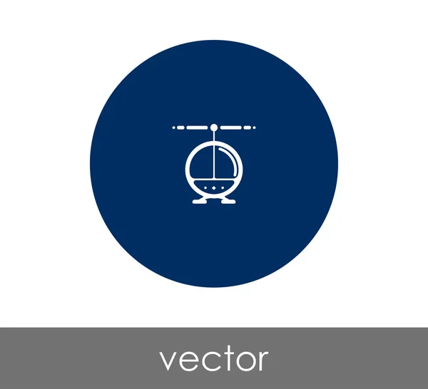 हेलीकॉप्टर वेब आइकन — स्टॉक वेक्टर