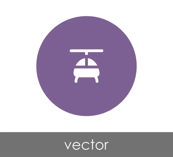 Helikopter-Websymbol — Stockvektor