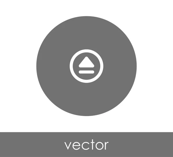 Icône éjecter en cercle — Image vectorielle