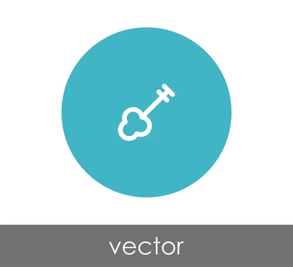 Icono clave ilustración — Vector de stock