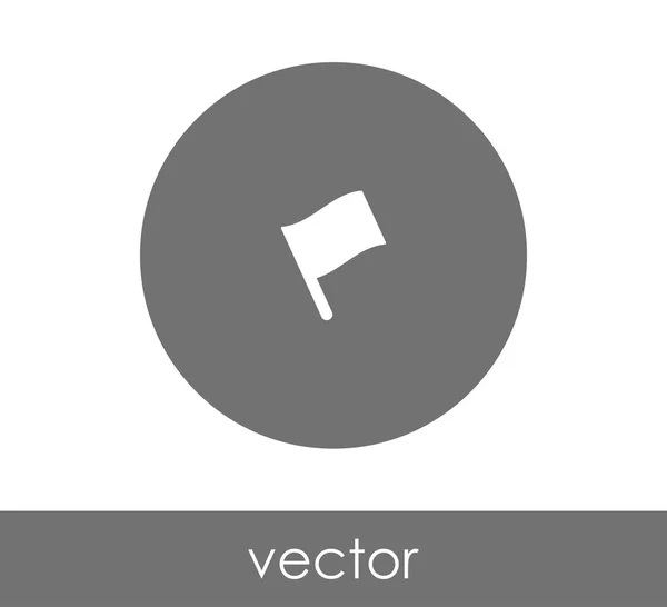 Drapeau icône signe — Image vectorielle