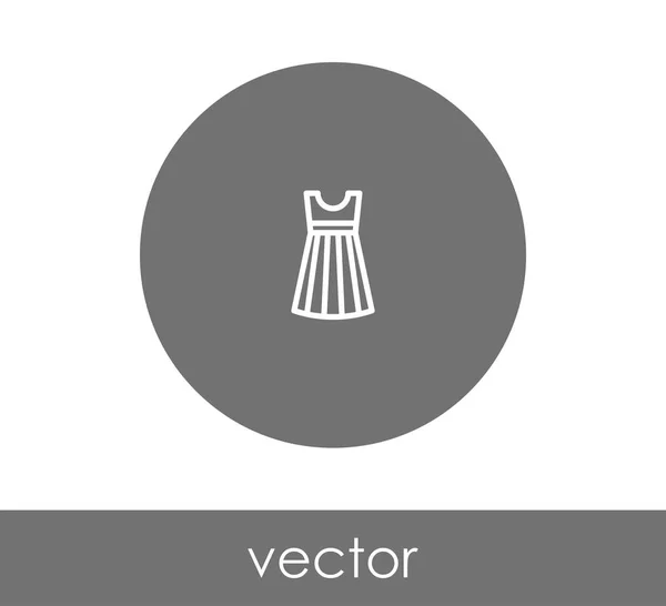 Ícone web vestido — Vetor de Stock