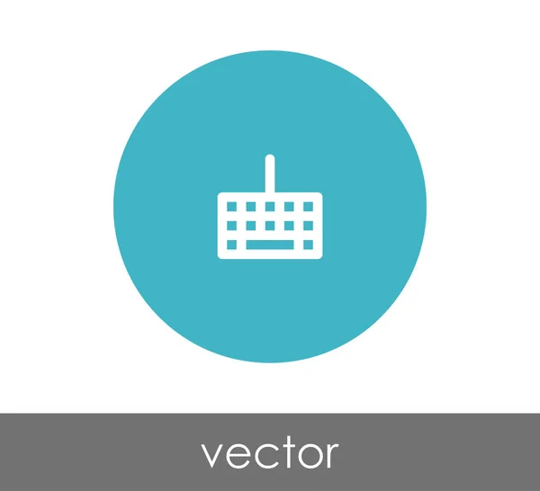 Illustrazione icona tastiera — Vettoriale Stock