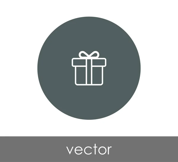 Icono círculo de regalo — Vector de stock