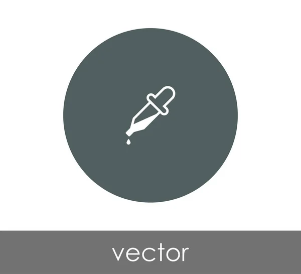 Pipette Web-Symbol — Stockvektor