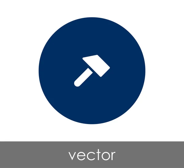 Kalapács-web ikon — Stock Vector