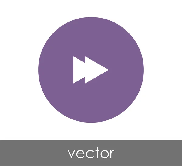 Vooruitspoelen pictogram — Stockvector