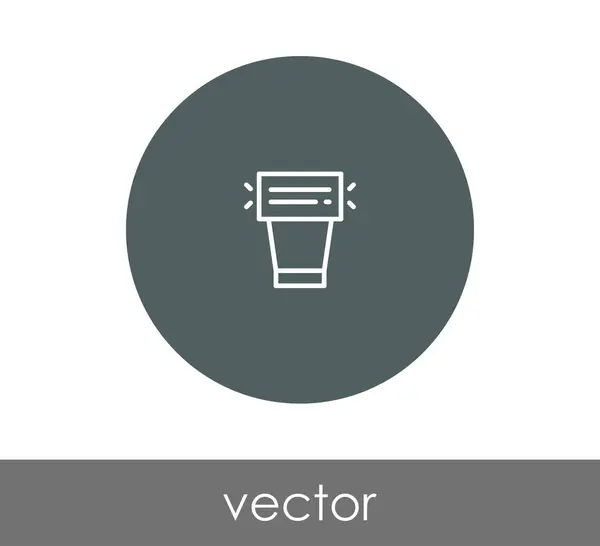 Icono de flash de cámara — Vector de stock