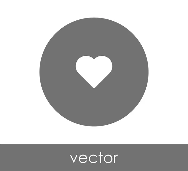 Corazón icono web — Vector de stock