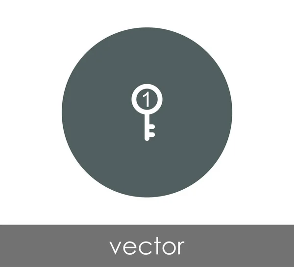 Icono clave ilustración — Archivo Imágenes Vectoriales