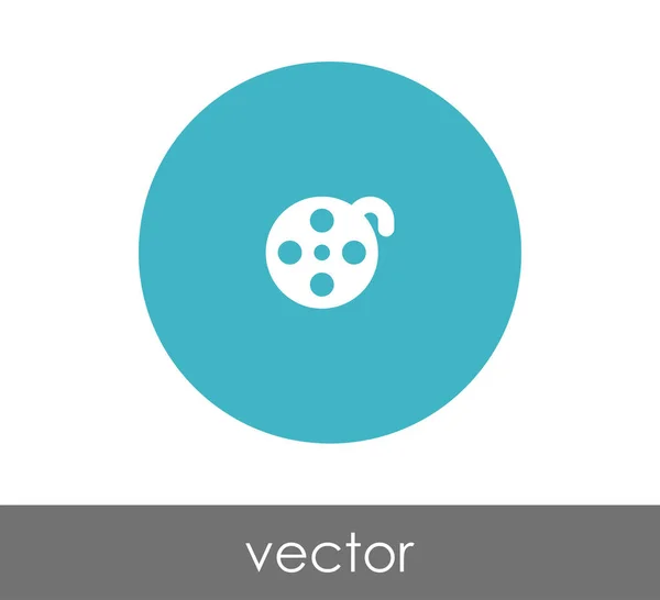 Signo de icono de película — Vector de stock