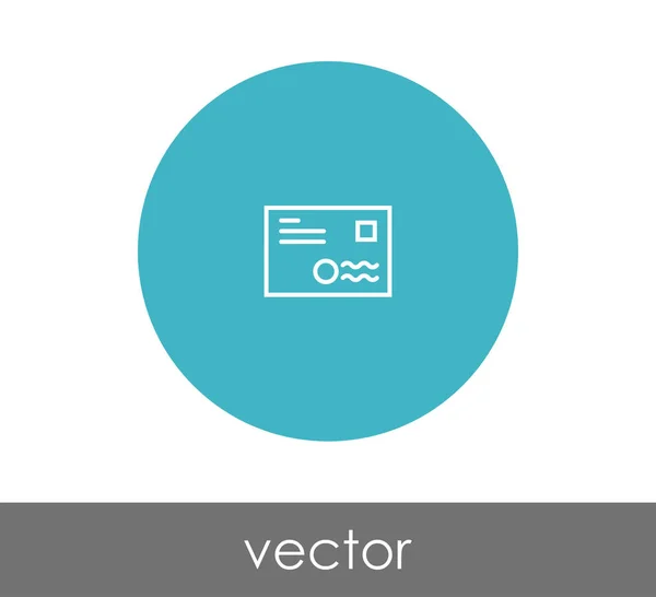 Ilustración de icono de sobre — Vector de stock