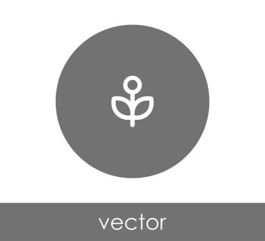 çiçek simgesi illüstrasyon 