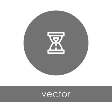 Kum saati simgesi illüstrasyon 