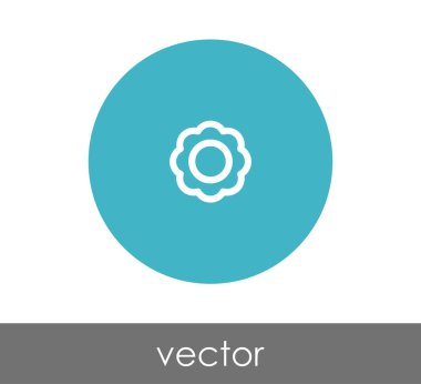 çiçek simgesi illüstrasyon 