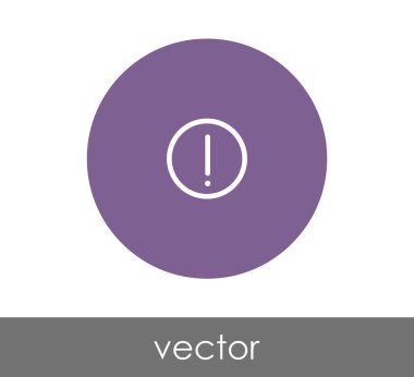 Daire içinde ünlem işareti simgesi