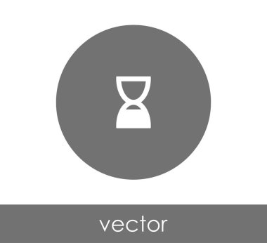 Kum saati simgesi illüstrasyon 