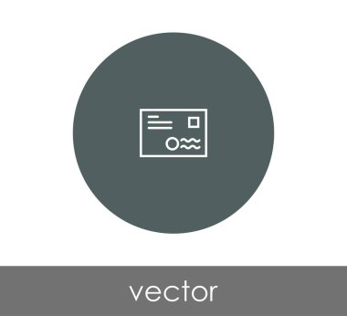 zarf simgesi illüstrasyon 