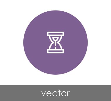 Kum saati simgesi illüstrasyon 