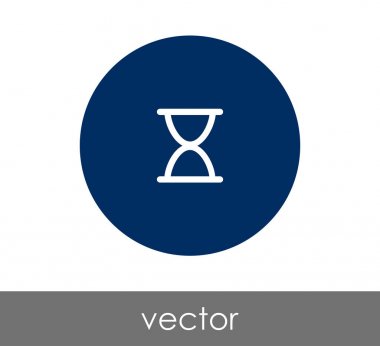 Kum saati simgesi illüstrasyon 