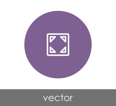 Daire içinde simgesini genişletin