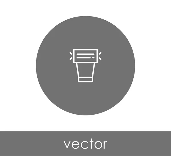 Icono de flash de cámara — Vector de stock