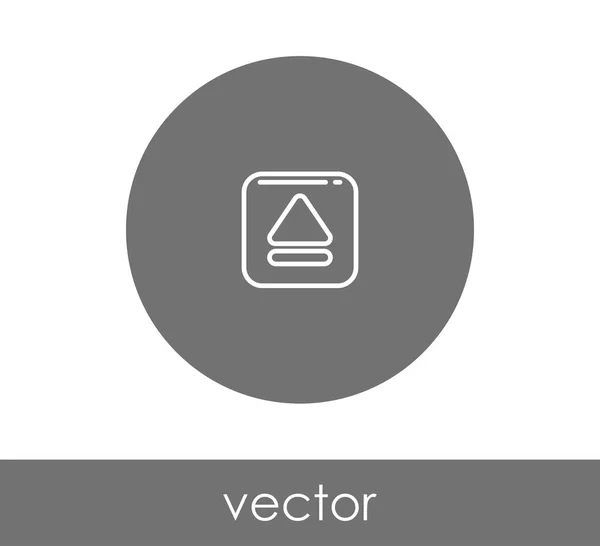 Icono de expulsión en círculo — Vector de stock