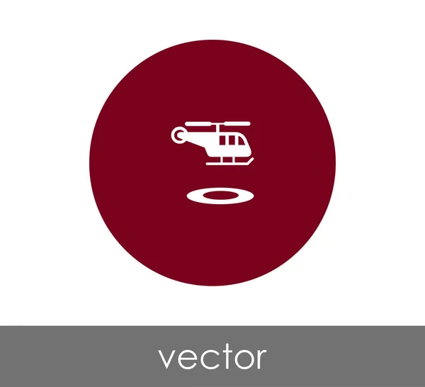 Icono web helicóptero — Vector de stock