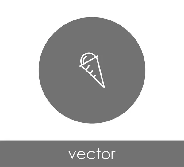 Значок мороженого — стоковый вектор