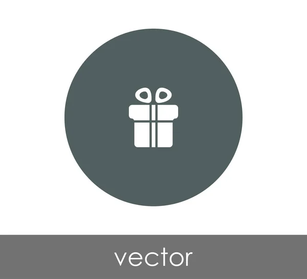 Icono círculo de regalo — Vector de stock