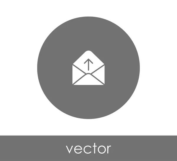 Envelope icon in circle — Stock Vector